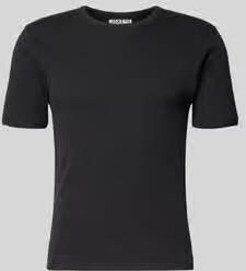 Jake*s Studio Men T-shirt in ribbel-look met ronde halslijn
