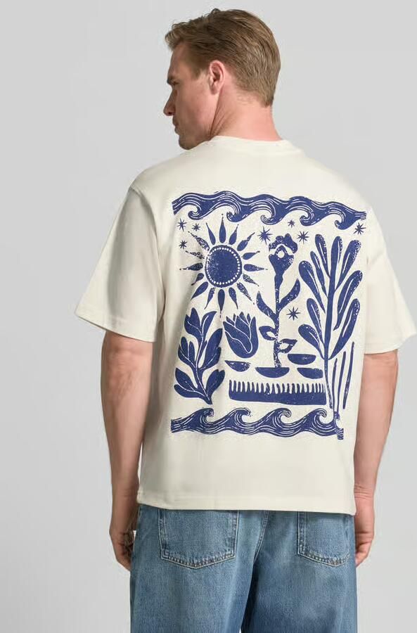 Jake*s Studio Men T-shirt met motiefprint op de achterkant - Foto 2