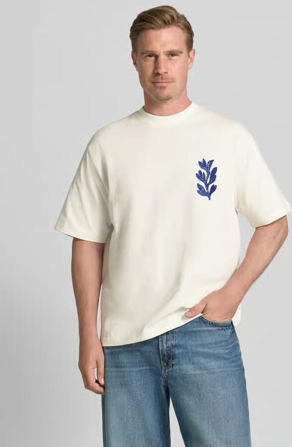 Jake*s Studio Men T-shirt met motiefprint op de achterkant - Foto 3