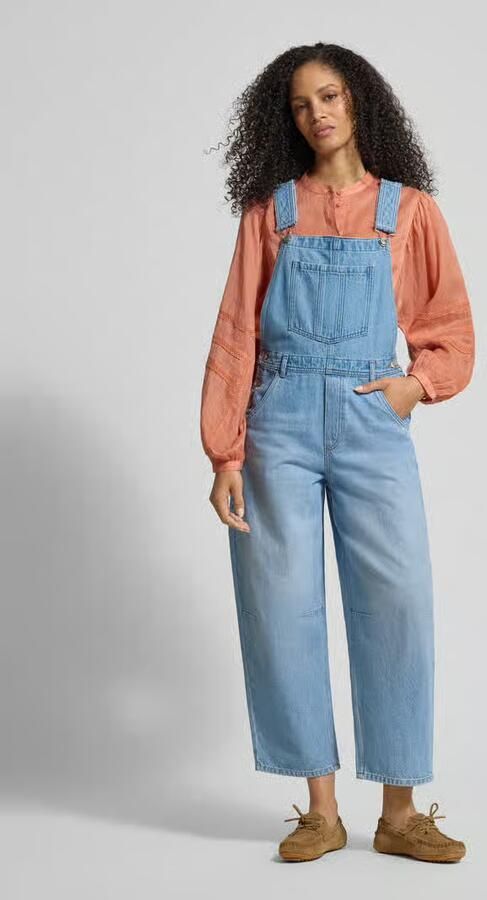 Jake*s Studio Woman barrel fit tuinbroek met verstelbare bandjes - Foto 2