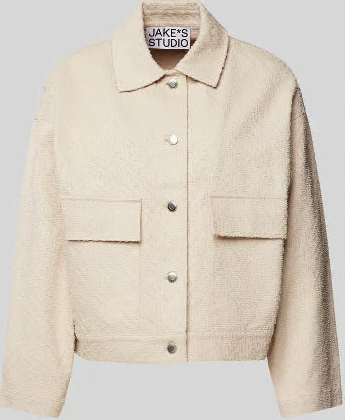 Jake*s Studio Woman Blazer met structuurmotief en klepzakken - Foto 2