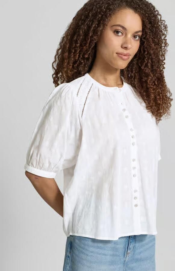 Jake*s Studio Woman Blouse met maokraag en 3 4-mouw