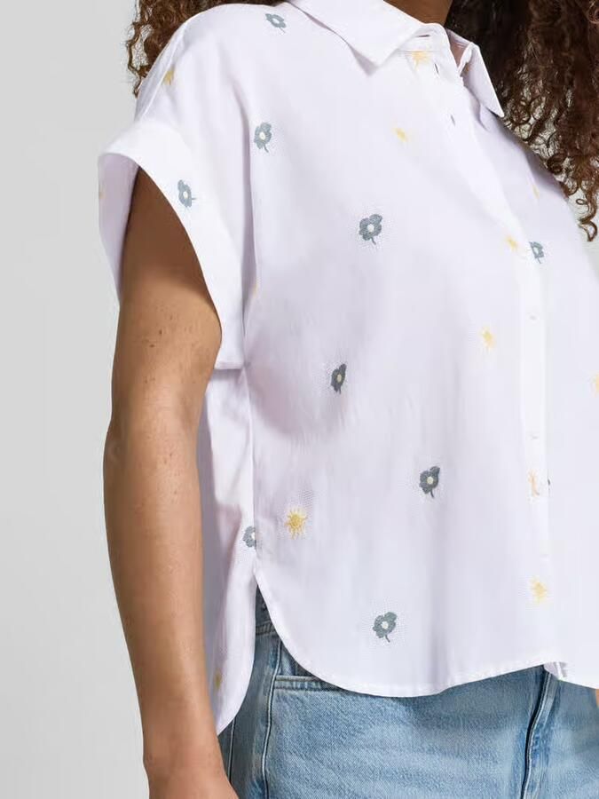 Jake*s Studio Woman Blouse met overhemdkraag en knoopsluiting