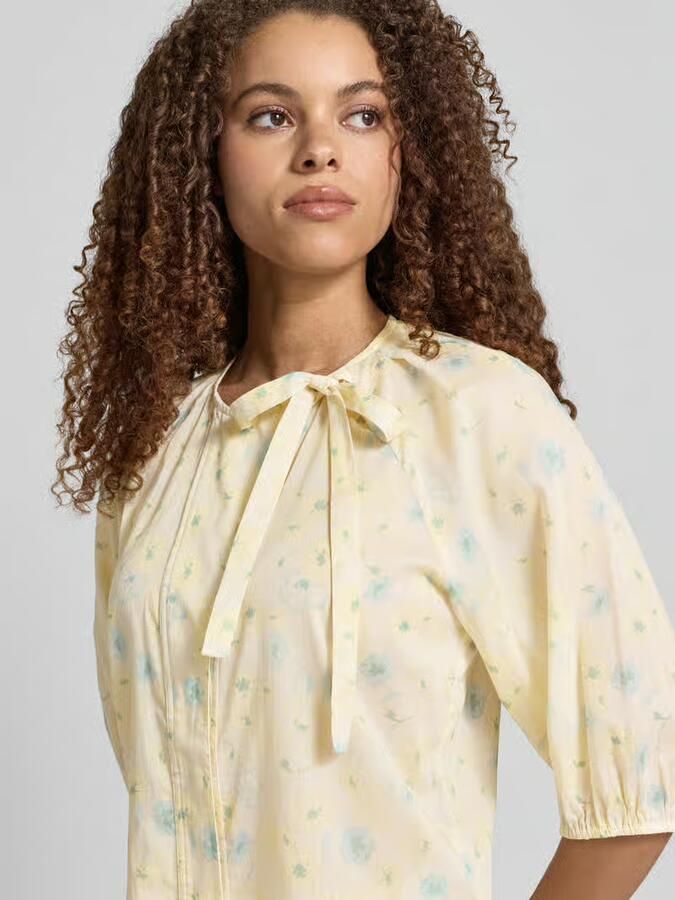 Jake*s Studio Woman Blouse met ronde hals en strikdetail - Foto 2