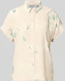 Jake*s Studio Woman Blouse van viscose met gefixeerde mouwomslag