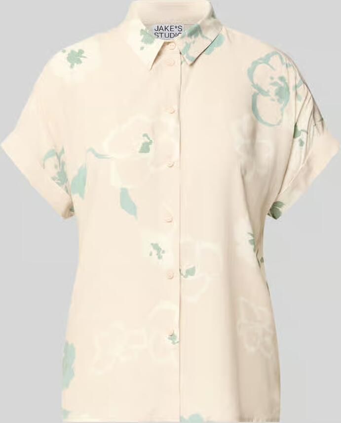 Jake*s Studio Woman Blouse van viscose met gefixeerde mouwomslag - Foto 2