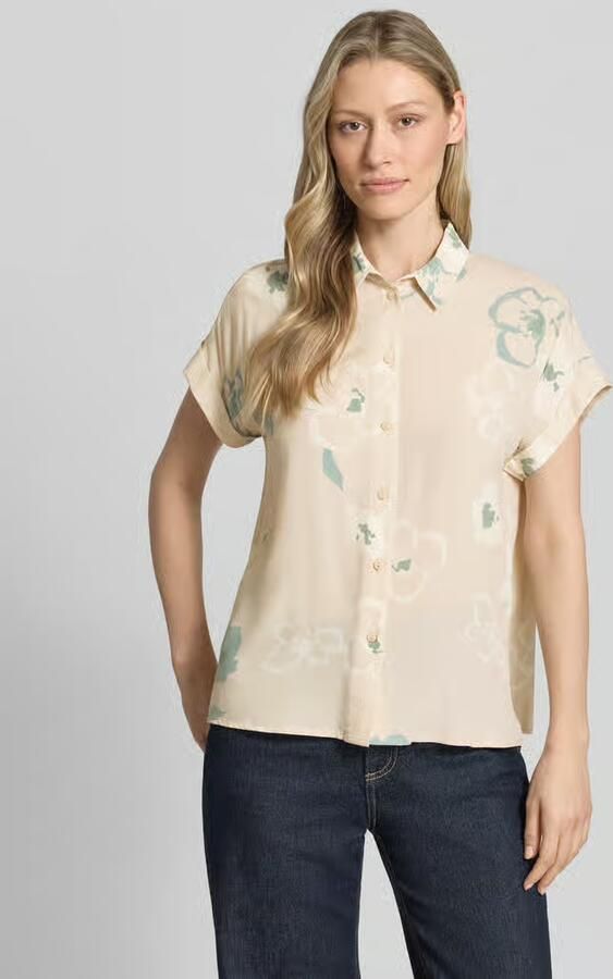 Jake*s Studio Woman Blouse van viscose met gefixeerde mouwomslag - Foto 2