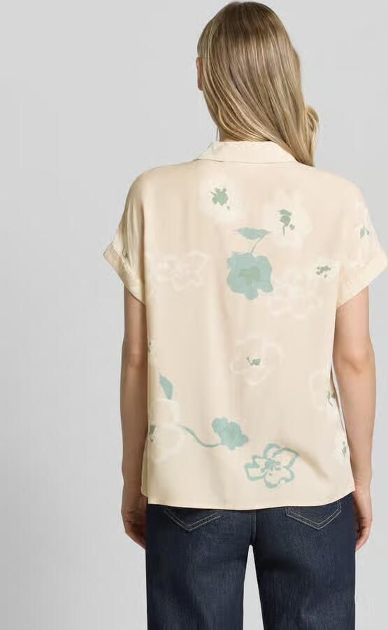 Jake*s Studio Woman Blouse van viscose met gefixeerde mouwomslag - Foto 3