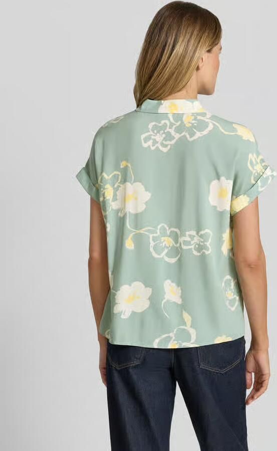 Jake*s Studio Woman Blouse van viscose met gefixeerde mouwomslag - Foto 3