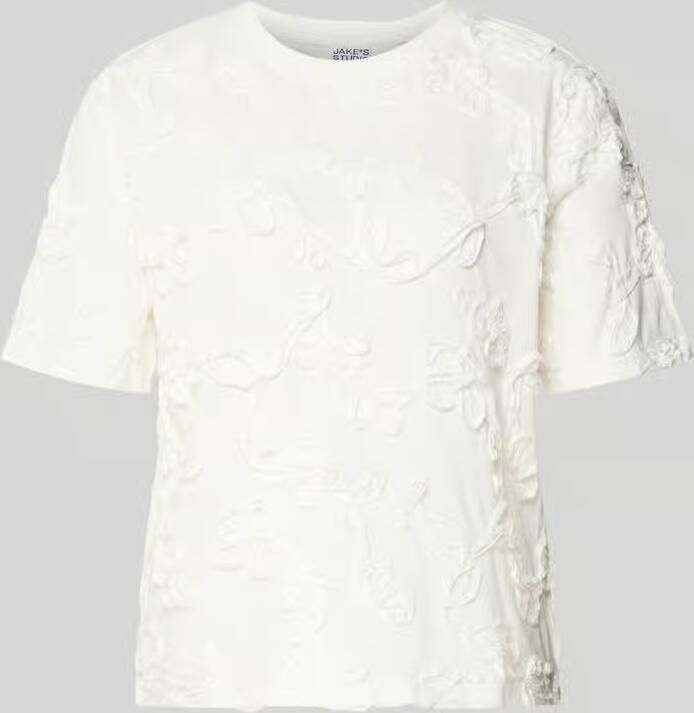 Jake*s Studio Woman Regular fit t-shirt met florale sierapplicatie - Foto 2