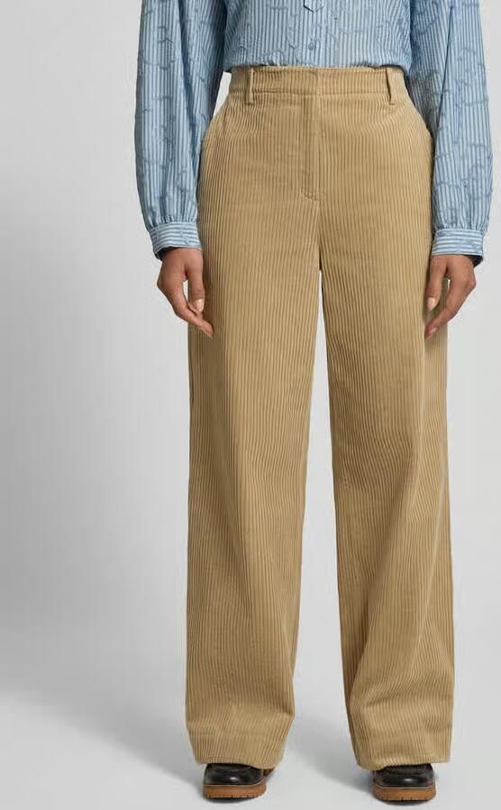 Jake*s Studio Woman Corduroy broek met wijde pijpen - Foto 2