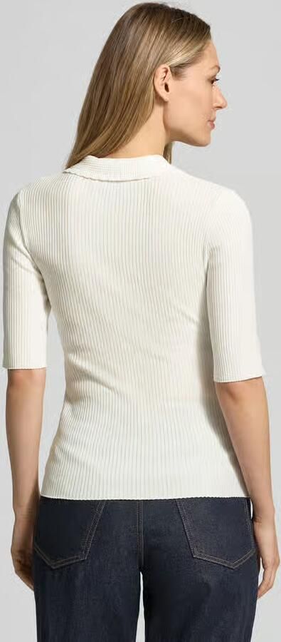 Jake*s Studio Woman Gebreid shirt met 1 2-mouw en polokraag - Foto 3