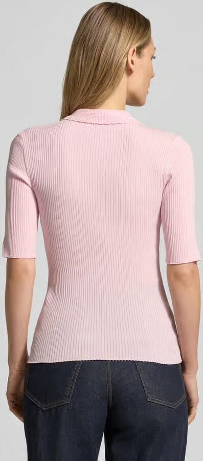 Jake*s Studio Woman Gebreid shirt met 1 2-mouw en polokraag - Foto 3