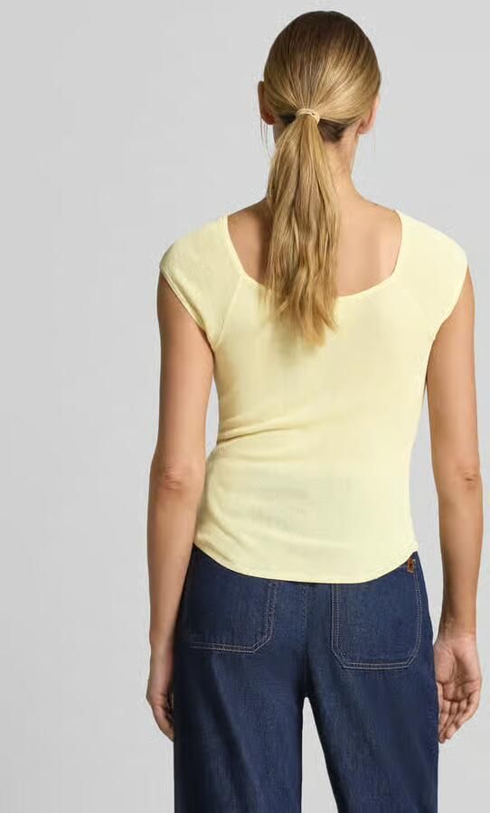 Jake*s Studio Woman Gebreid shirt met knoopsluiting en plooien - Foto 3