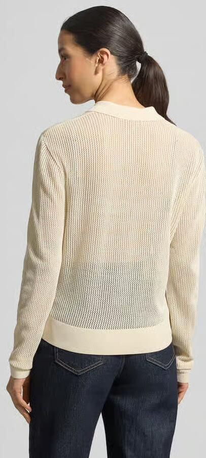 Jake*s Studio Woman Gebreide pullover met polokraag en knoopsluiting - Foto 2