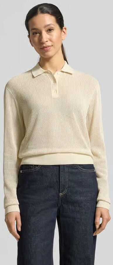 Jake*s Studio Woman Gebreide pullover met polokraag en knoopsluiting - Foto 3