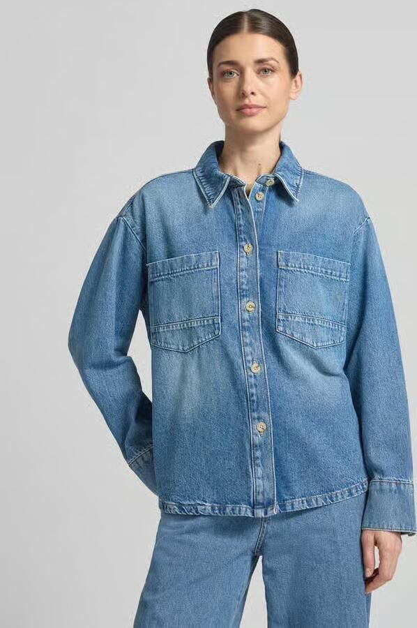 Jake*s Studio Woman Jeansjack met borstzakken - Foto 2