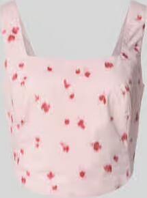 Jake*s Studio Woman Kort top in all-over look met smokdetails