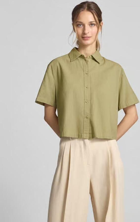 Jake*s Studio Woman Korte blouse met kentkraag - Foto 2