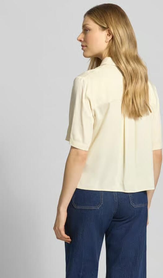Jake*s Studio Woman Korte mouwblouse van viscose met 1 2-mouw - Foto 3