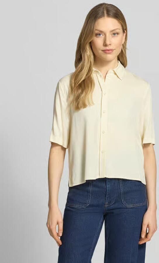 Jake*s Studio Woman Korte mouwblouse van viscose met 1 2-mouw - Foto 2