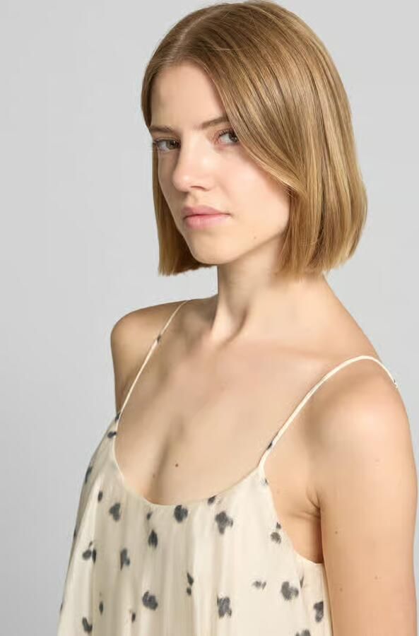 Jake*s Studio Woman midi-jurk in laagjeslook met spaghettibandjes - Foto 2