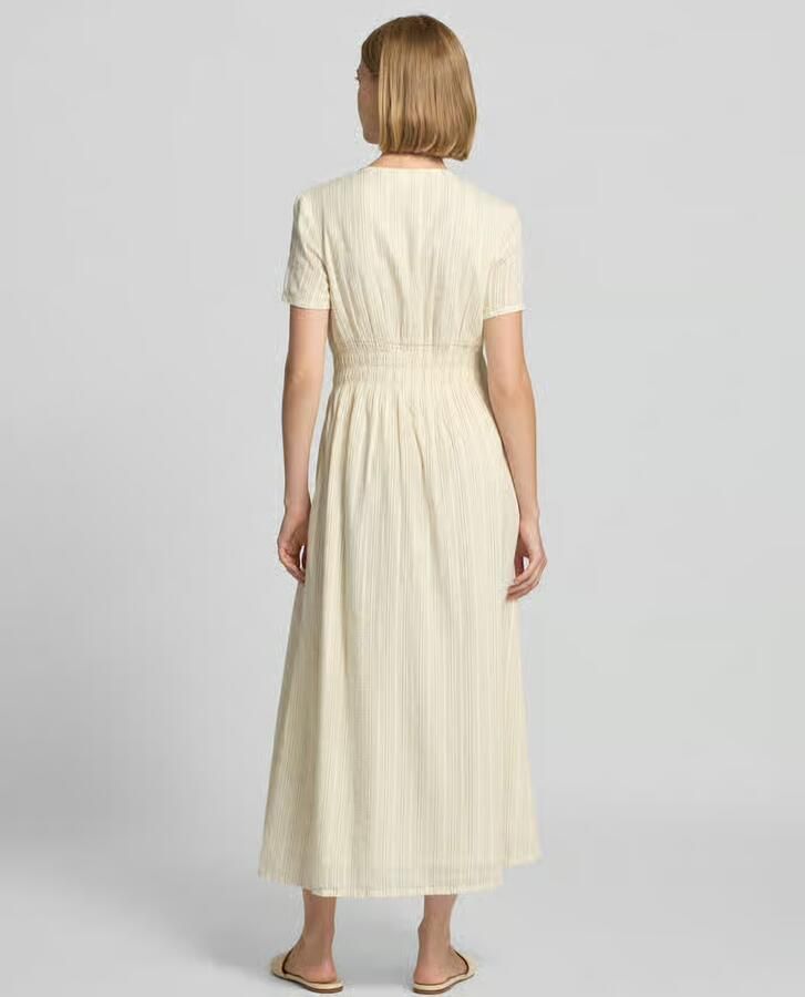 Jake*s Studio Woman midi-jurk met V-hals en knoopsluiting - Foto 2