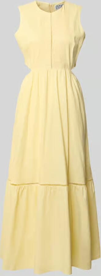 Jake*s Studio Woman midi-jurk van linnenmix met viscose - Foto 2