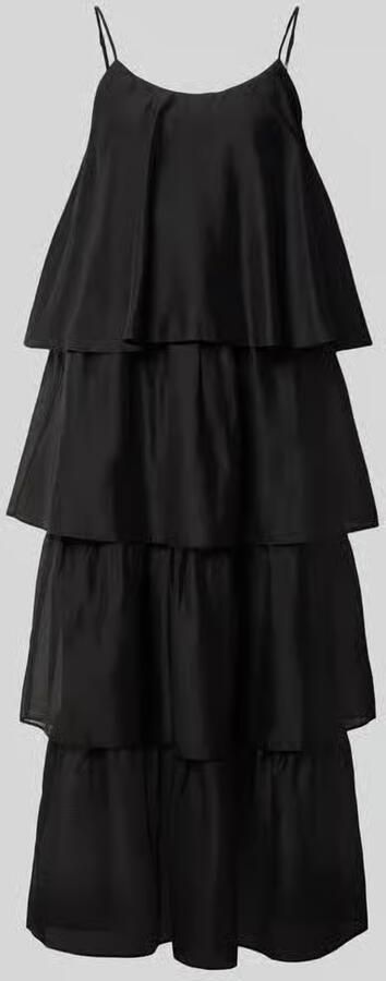 Jake*s Studio Woman midi-jurk van lyocellmix in laagjeslook