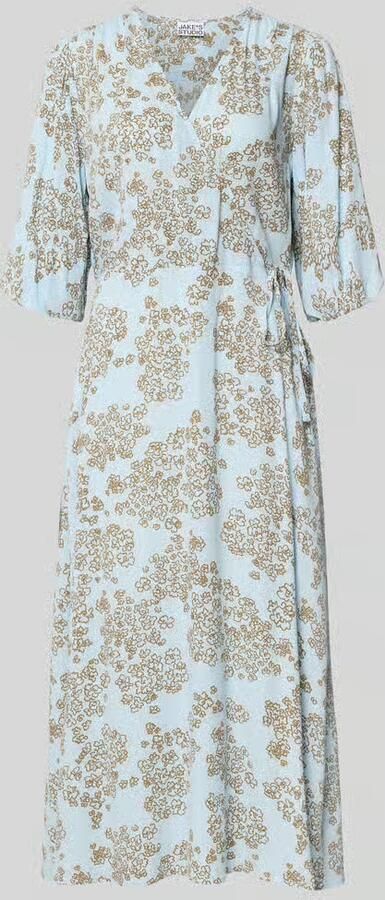 Jake*s Studio Woman Midi-jurk van viscose in wikkellook met 1 2-mouwen - Foto 2
