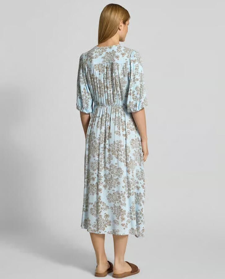 Jake*s Studio Woman Midi-jurk van viscose in wikkellook met 1 2-mouwen - Foto 2