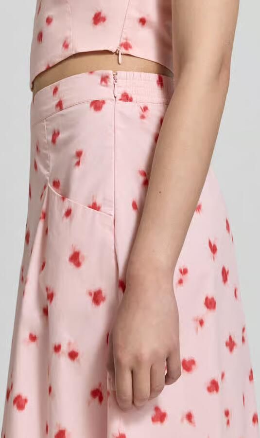 Jake*s Studio Woman Midirok in all-over look met steekzakken