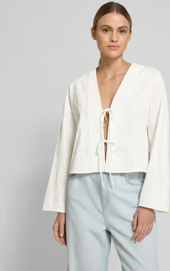 Jake*s Studio Woman Regular fit blouse met koord - Foto 3