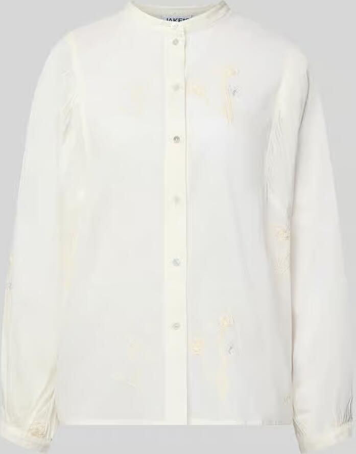 Jake*s Studio Woman Regular fit Blouse met Opstaande kraag en Stitchings - Foto 2