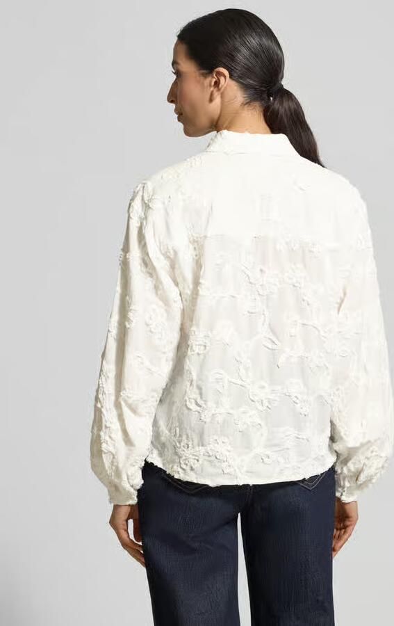 Jake*s Studio Woman Regular fit blouse met stitchings - Foto 3
