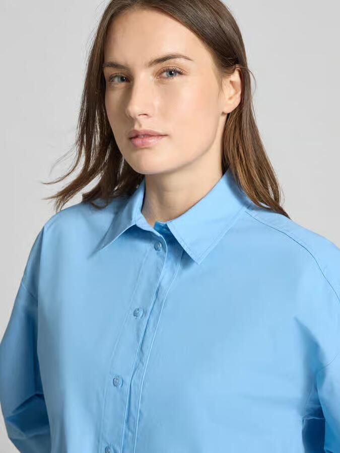 Jake*s Studio Woman Regular fit overhemdblouse met verlengde achterkant