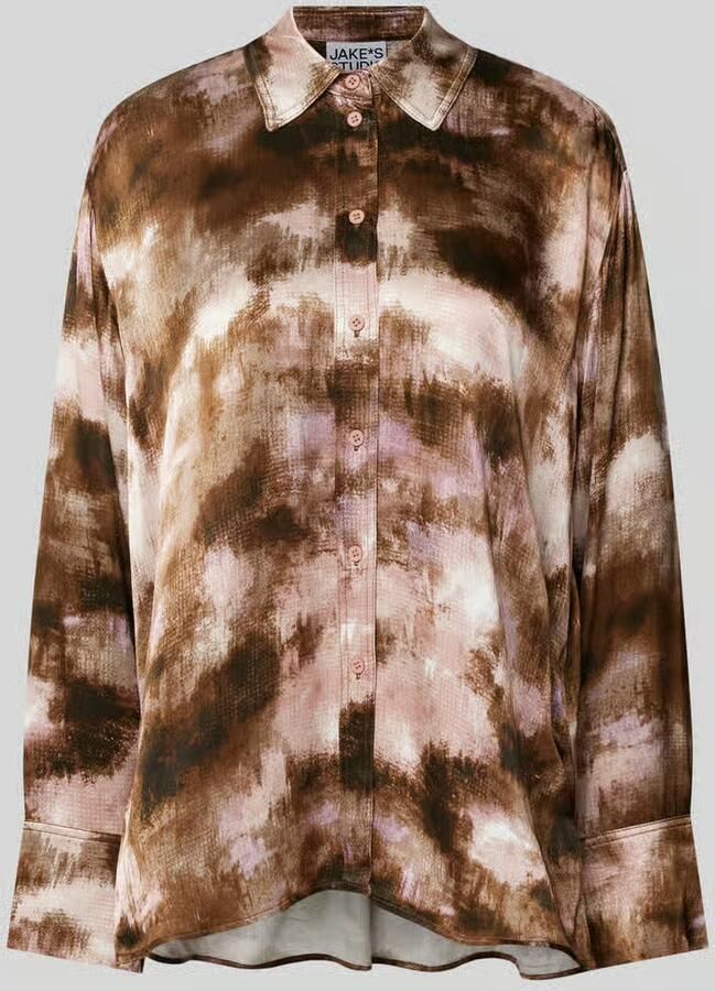 Jake*s Studio Woman Relaxed fit blouse met doorknoopsluiting - Foto 2