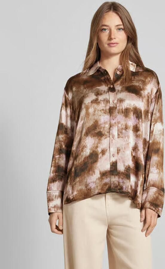 Jake*s Studio Woman Relaxed fit blouse met doorknoopsluiting - Foto 3