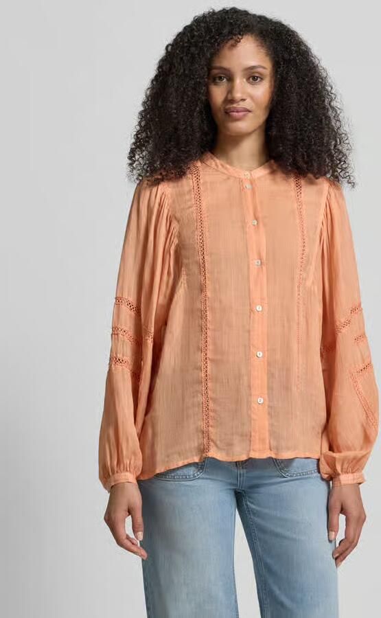 Jake*s Studio Woman Relaxed fit blouse met gaatjesmotief - Foto 2
