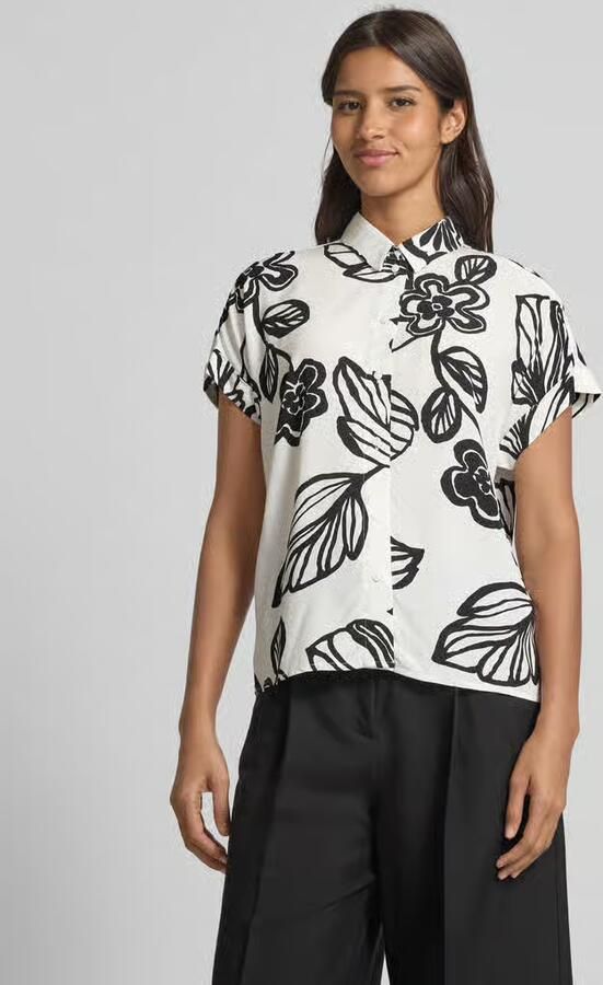 Jake*s Studio Woman Relaxed fit blouse met kapmouwen - Foto 2
