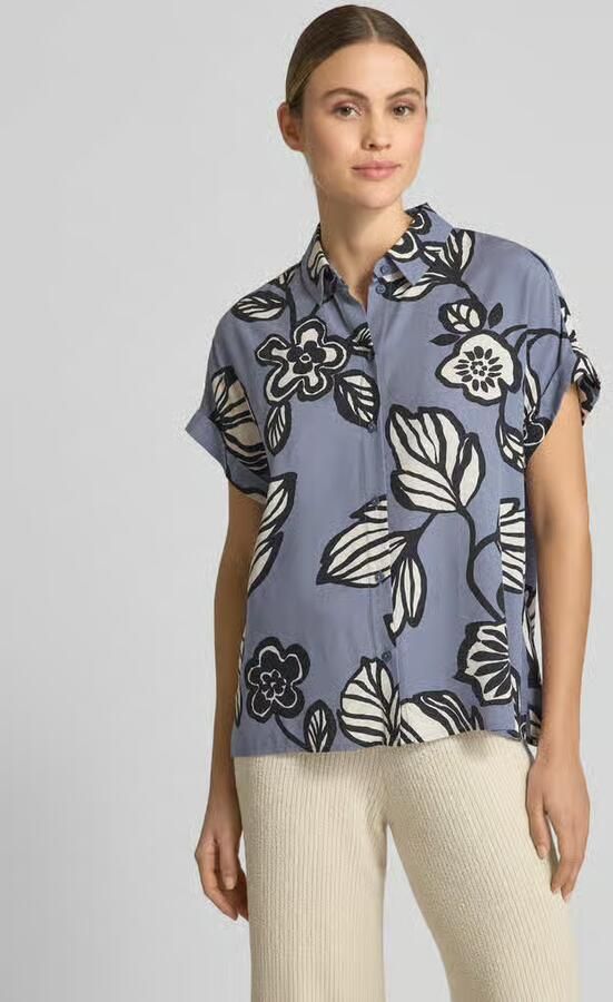 Jake*s Studio Woman Relaxed fit blouse met kapmouwen - Foto 2