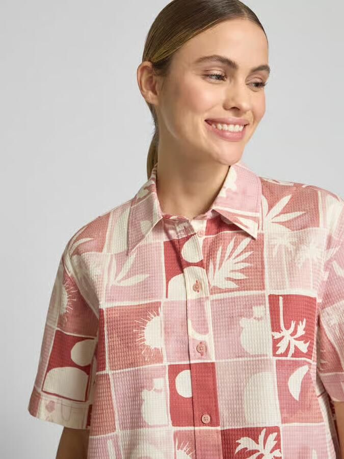 Jake*s Studio Woman Relaxed fit blouse met structuurmotief
