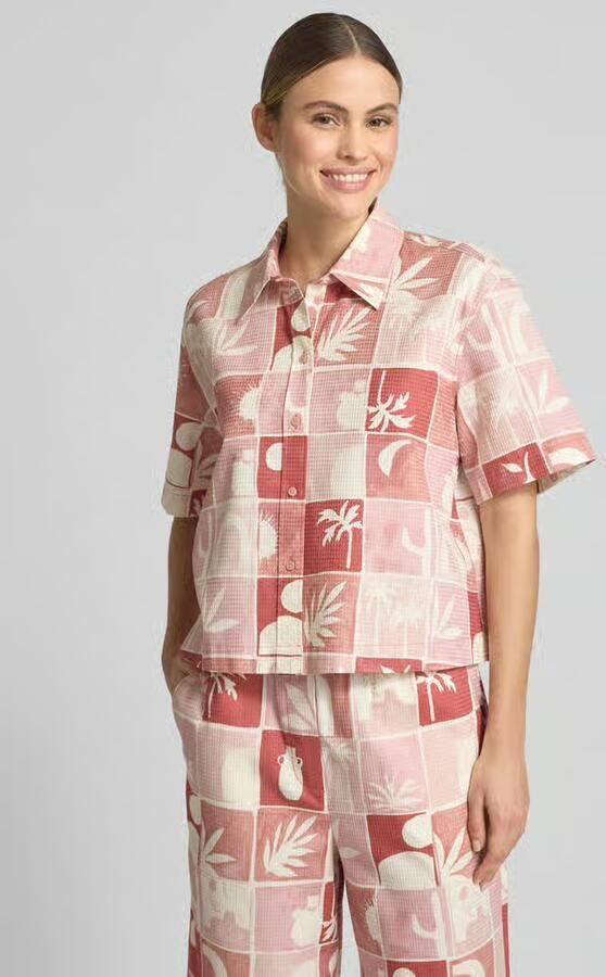 Jake*s Studio Woman Relaxed fit blouse met structuurmotief - Foto 3