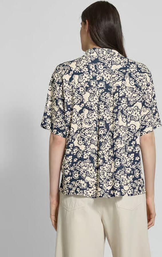 Jake*s Studio Woman Relaxed fit blouse van viscose met 1 2-mouwen