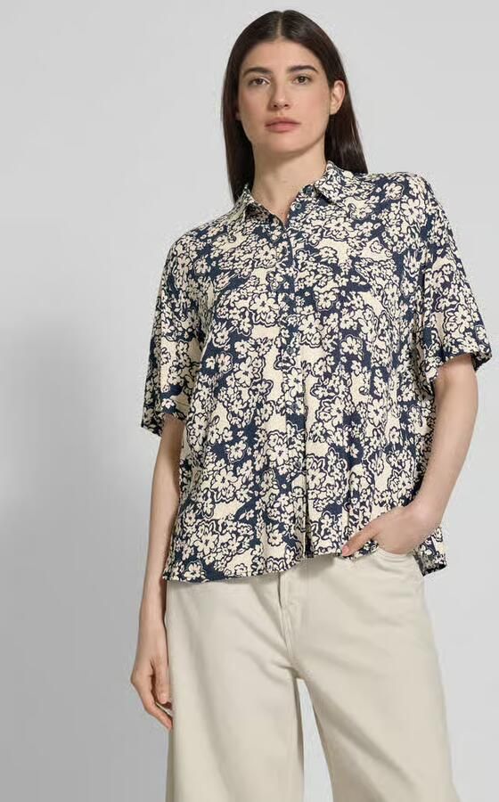 Jake*s Studio Woman Relaxed fit blouse van viscose met 1 2-mouwen - Foto 2