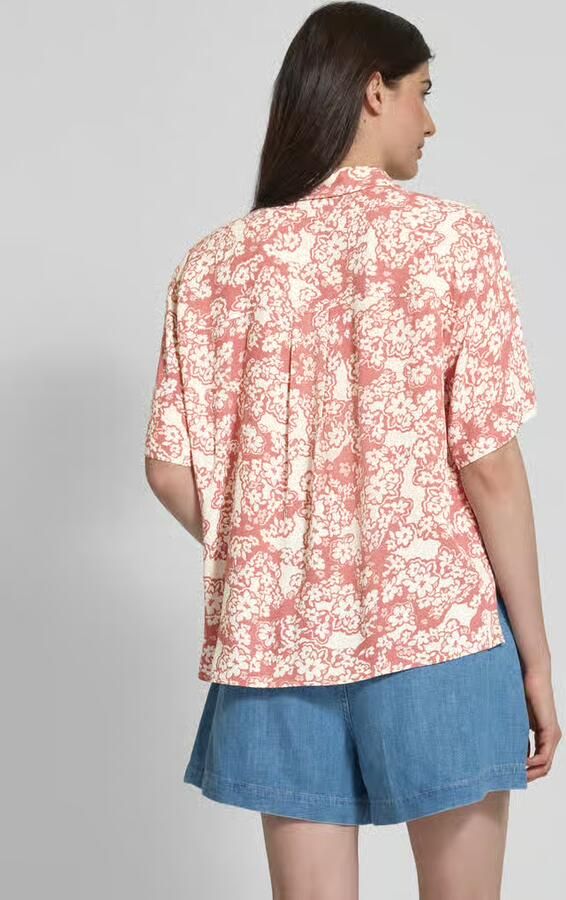 Jake*s Studio Woman Relaxed fit blouse van viscose met 1 2-mouwen