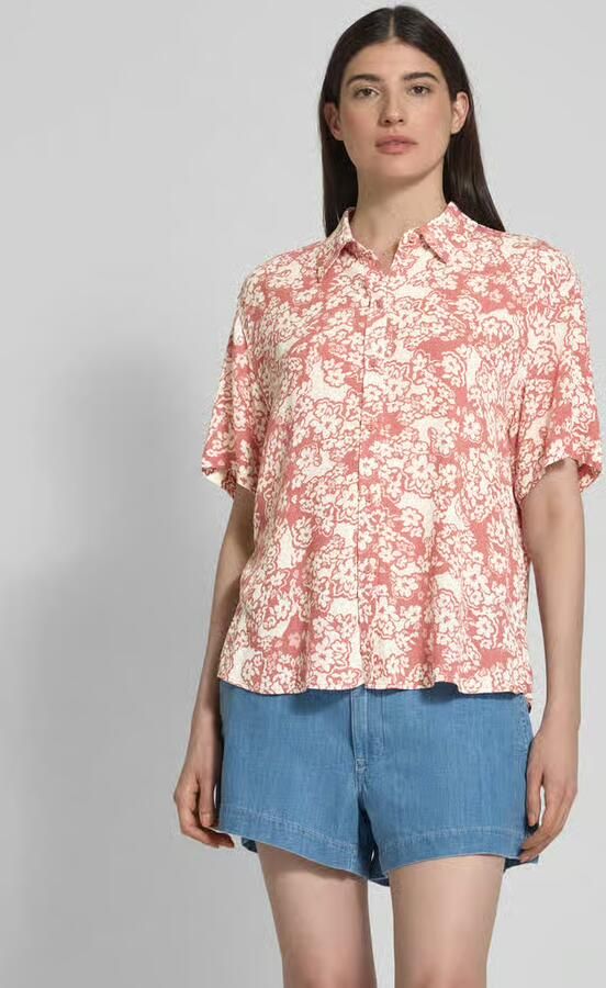 Jake*s Studio Woman Relaxed fit blouse van viscose met 1 2-mouwen - Foto 2