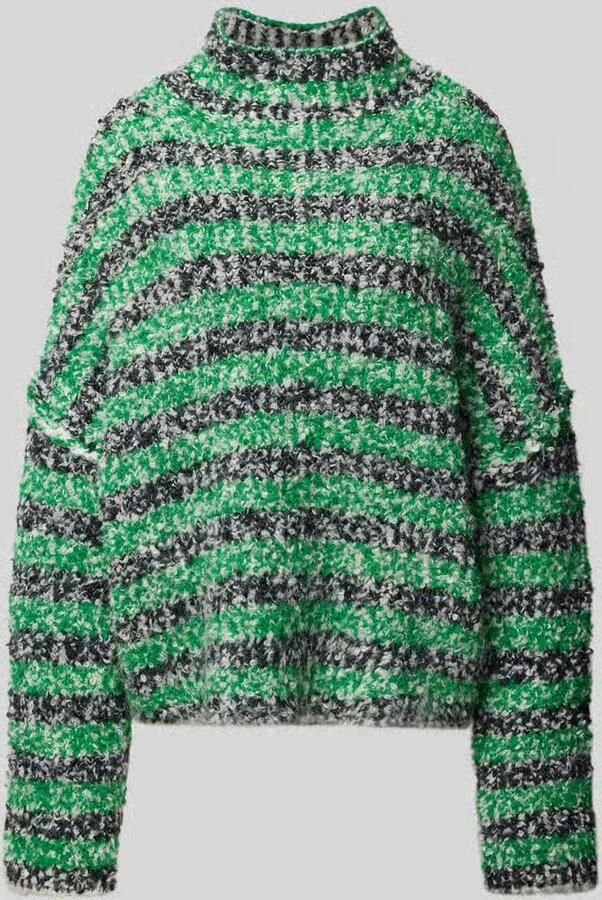 JAKE*S STUDIO WOMAN Relaxed fit gebreide pullover met opstaande kraag - Foto 2