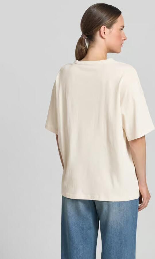 Jake*s Studio Woman relaxed fit T-shirt met bloemrijk stitching - Foto 3