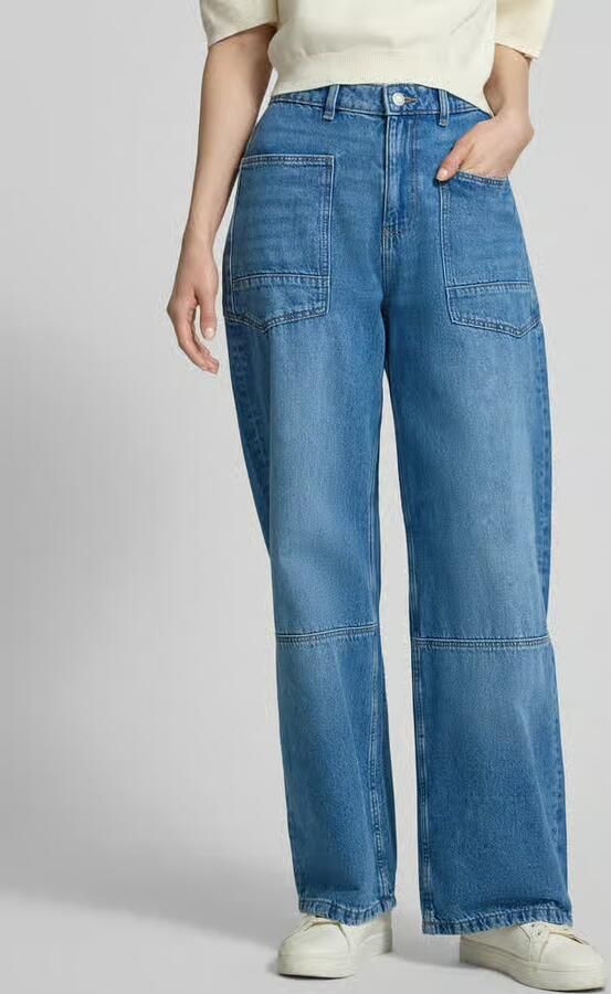 Jake*s Studio Woman Relaxed jeans met opgestikte zakken - Foto 4